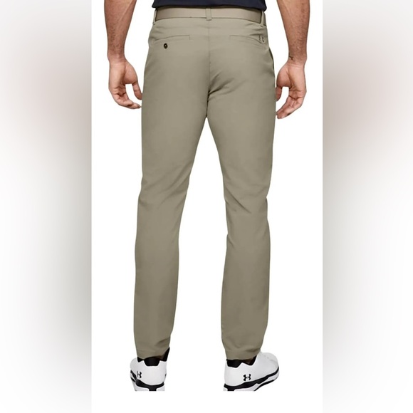 UNDER ARMOUR lot of 2 pairs men’s golf pants taper 30/32 UA sport dress khaki - Picture 2 of 7
